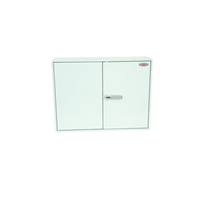 Phoenix Schlüsselschrank 73 x 55 x 20,5 cm (B x H x T) Stahl, pulverbeschichtet hellgrau Phoenix Schlüsselschrank 73 x 55 x 20,5 cm (B x H x T) Stahl, pulverbeschichtet hellgrau