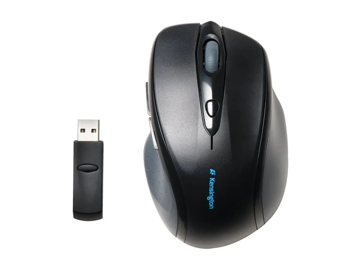Kensington Pro Fit Full-Size - Maus - Für Rechtshänder - optisch - 6 Tasten - kabellos - 2.4 GHz - kabelloser Empfänger (USB) K72370EU