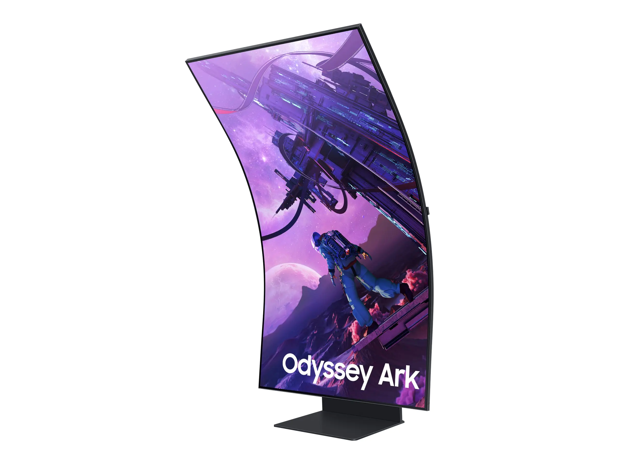 Samsung Odyssey Ark S55BG970NU - G97NB Series - QLED-Monitor - gebogen - 138 cm (55") - 3840 x 2160 4K @ 165 Hz - VA - 600 cd/m² - 1000000:1 - HDR10+, HDR10+ Gaming - 1 ms - 4xHDMI - Lautsprecher - Schwarz
