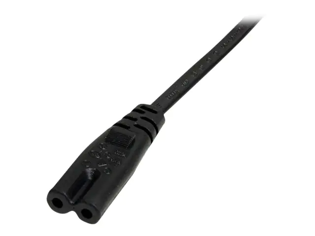 StarTech 2m Standard Laptop Stromkabel - EU auf C7 Netzkabel - Stromkabel - Eurostecker (M)