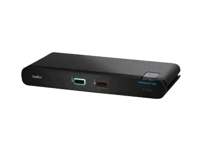 Belkin Universal Secure Single-Head - 2. Generation - KVM-/Audio-Switch - 2 x KVM/Audio - 1 lokaler Benutzer - Desktop - TAA-konform