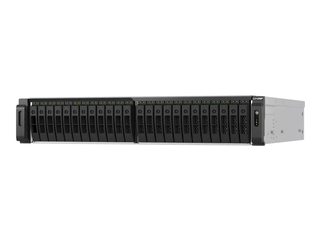 QNAP TS-H3077AFU-R7 - NAS-Server - 30 Schächte - Rack - einbaufähig - SATA 6Gb/s - RAID 0, 1, 5, 6, 10, 50, 60, JBOD - RAM 64 GB - 2.5 Gigabit Ethernet / 10 Gigabit Ethernet - iSCSI Support - 2U