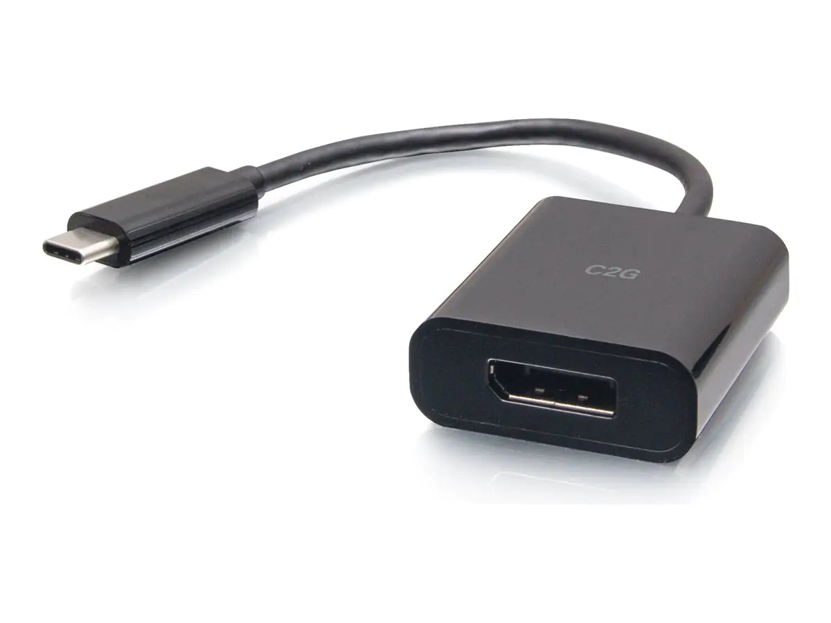 C2G USB-C to DisplayPort Adapter Converter - 4K 60Hz - Black - Videoadapter - USB-C (M)
