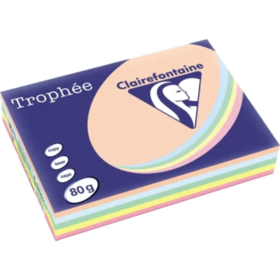 Clairefontaine Kopierpapier 1703C A4 80g pastell sort. 500Bl. Clairefontaine Kopierpapier 1703C A4 80g pastell sort. 500Bl.