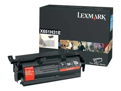 Lexmark Hohe Ergiebigkeit - Schwarz - original X651H31E