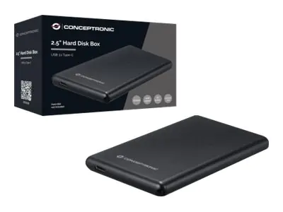 Conceptronic - Speichergehäuse - 2.5" (6.4 cm) - SATA 6Gb/s - USB 3.1 (Gen 2) Conceptronic - Speichergehäuse - 2.5" (6.4 cm) - SATA 6Gb/s - USB 3.1 (Gen 2)