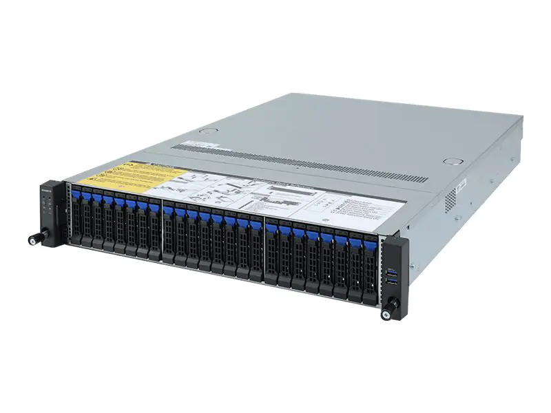 Gigabyte R282-Z91 (rev. 100) - Server - Rack-Montage - 2U - zweiweg - keine CPU - RAM 0 GB - SATA - Hot-Swap 6.4 cm (2.5") Schacht/Schächte - keine HDD - AST2500 - GigE - kein Betriebssystem - Monitor: keiner