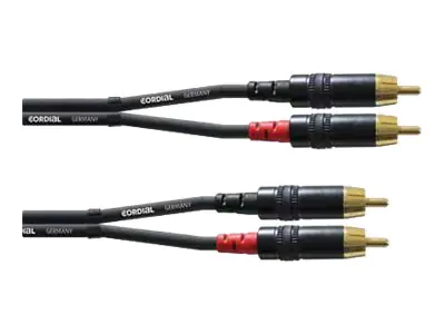 Cordial Audiokabel - RCA x 2 männlich zu RCA