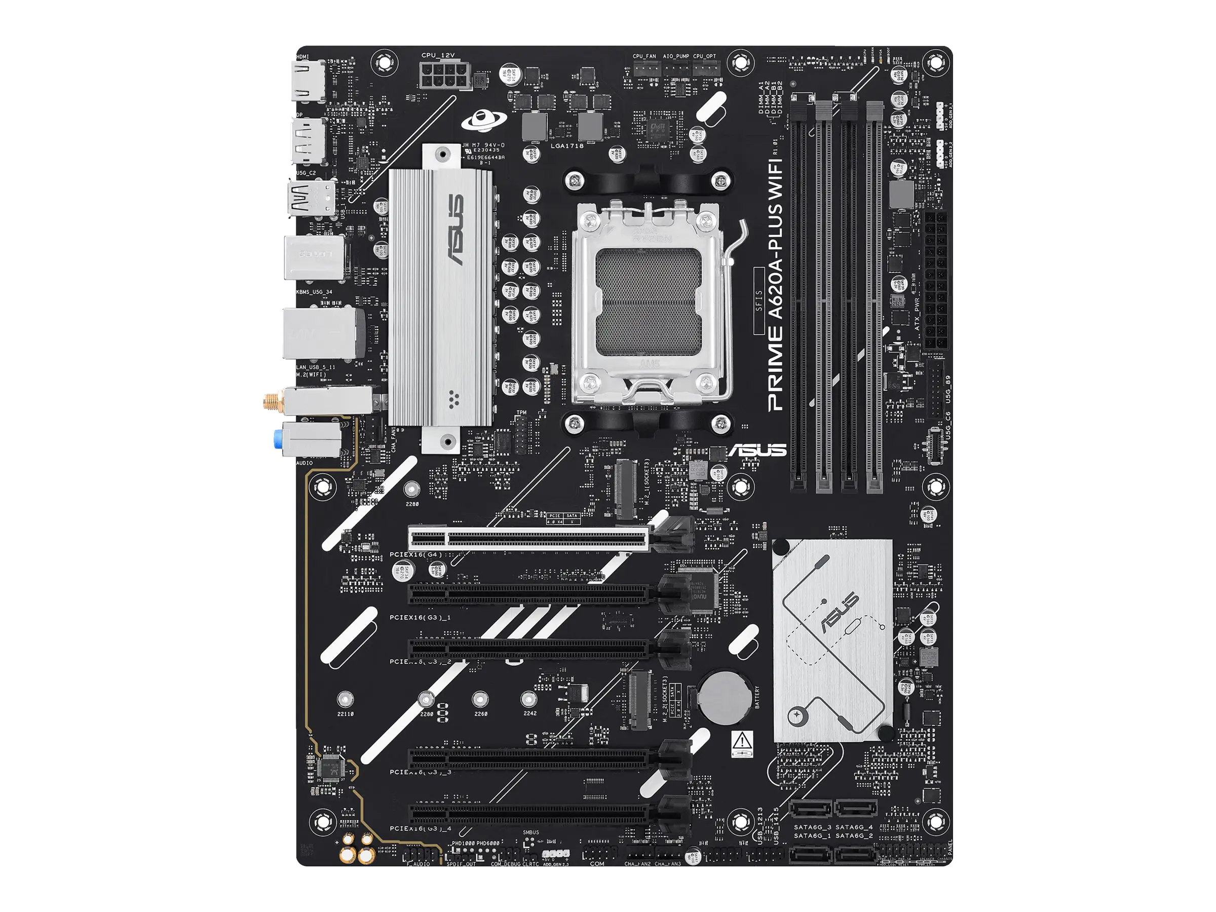 ASUS PRIME A620A-PLUS WIFI - Motherboard - ATX - Socket AM5 - AMD A620A Chipsatz - USB-C 3.2 Gen 1