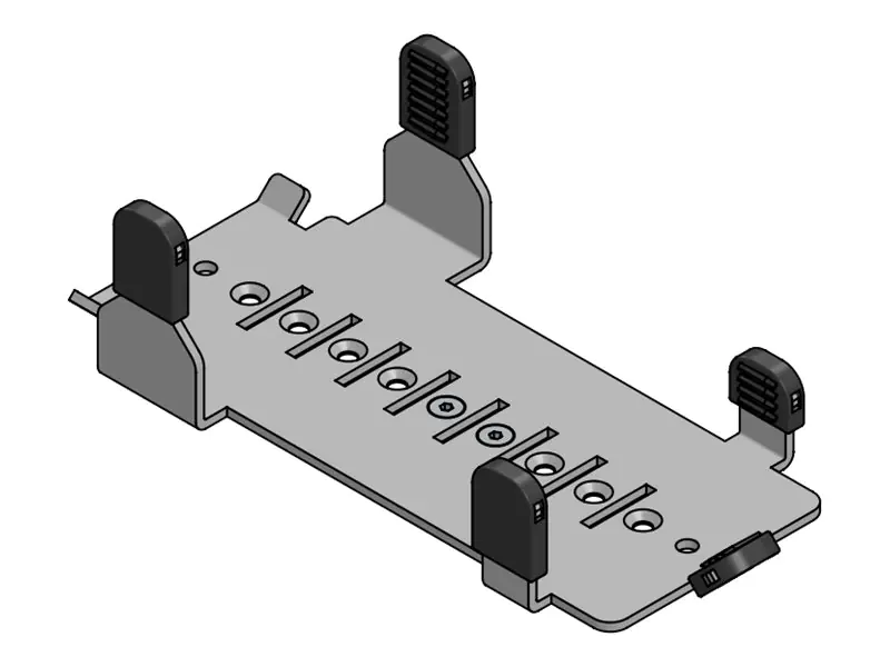 SpacePole MultiGrip - Montagekomponente (Befestigungsplatte) - für POS-Terminal - Stahl - Schwarz - Stangenbefestigung