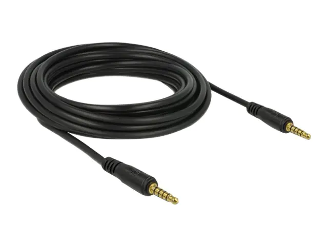 Delock - Audiokabel - 5-poliger Mini-Stecker männlich zu 5-poliger Mini-Stecker männlich - 5 m - Schwarz