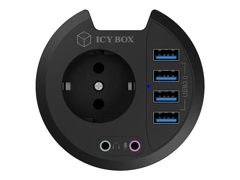 ICY BOX IB-HUB1430 - Hub - 4 x SuperSpeed USB 3.0 - für Unterputzmontage geeignet