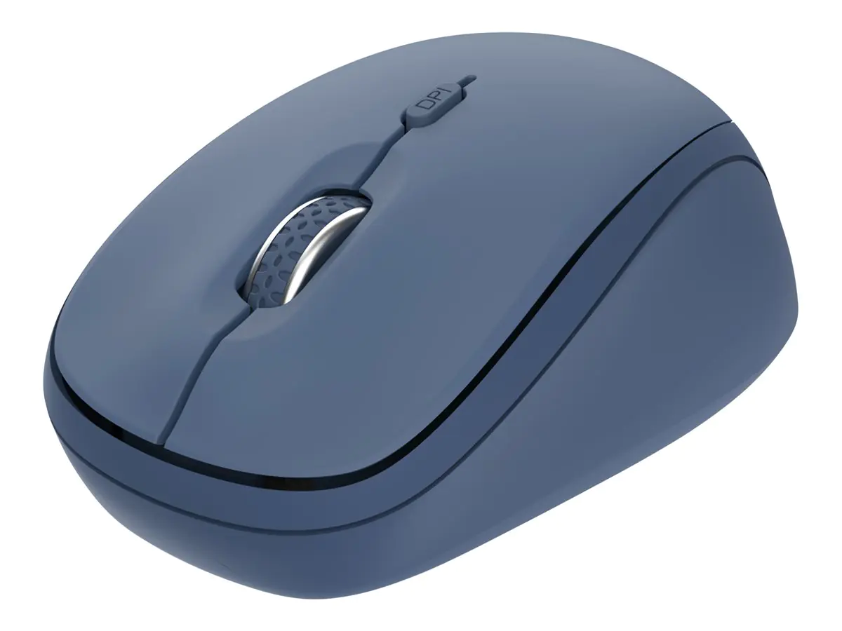 Trust Yvi+ - Maus - kompakt, Multi-Gerät - rechts- und linkshändig - optisch - 3 Tasten - kabellos - 2.4 GHz, Bluetooth 5.0 - kabelloser Empfänger (USB) 25455