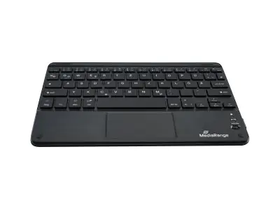 MediaRange MROS130 - Tastatur - mit Touchpad - kabellos - Bluetooth 5.0 - QWERTZ - Deutschland/Österreich/Schweiz - Schwarz MediaRange MROS130 - Tastatur - mit Touchpad - kabellos - Bluetooth 5.0 - QWERTZ - Deutschland/Österreich/Schweiz - Schwarz