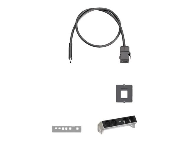 Bachmann - USB-Verlängerungskabel - 24 pin USB-C (M) zu 24 pin USB-C (W) Keystone - USB 3.1 - 50 cm - USB Power Delivery (60W) - Schwarz