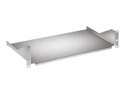 Intellinet 19" Cantilever Shelf, 2U, Fixed, Depth 400mm, Max 25kg, Grey, Three Year Warranty - Rack - Regal - Grau, RAL 7035 - 2U - 48.3 cm (19")