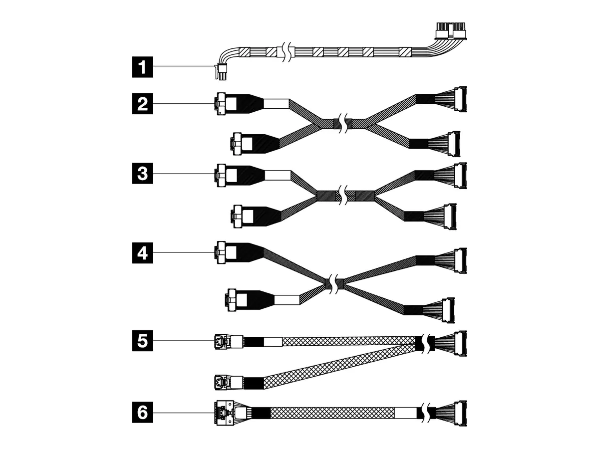 Lenovo Speicherkabelkit - for 16EDSFF Backplane