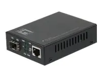 LevelOne GVT-2000 - Medienkonverter - 1GbE - 10Base-T, 100Base-TX, 1000Base-T, 1000Base-X - RJ-45 / SFP (mini-GBIC)