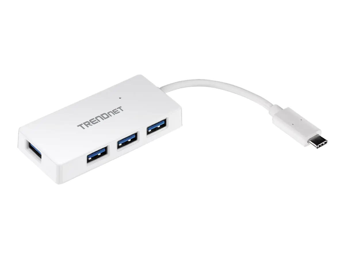 TRENDnet TUC-H4E - Hub - 4 x SuperSpeed USB 3.0 + 1 x USB-C - Desktop