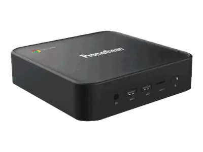 Promethean - Mini-PC - 1 x Celeron 3867U / 1.8 GHz - RAM 4 GB - SSD 128 GB - HD Graphics 610 - 1GbE - WLAN: 802.11a/b/g/n/ac, Bluetooth 4.2 - Chrome OS - Monitor: keiner