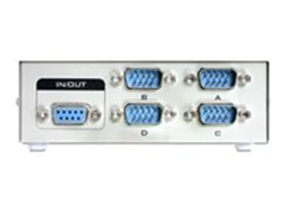 DeLock Serial Switch RS-232 4-port manual - Switch - 4 x seriell - Desktop