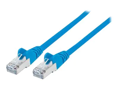 Intellinet Network Patch Cable, Cat7 Cable/Cat6A Plugs, 5m, Blue, Copper, S/FTP, LSOH / LSZH, PVC, RJ45, Gold Plated Contacts, Snagless, Booted, Polybag - Netzwerkkabel - RJ-45 (M) bis RJ-45 (M) - 5 m - SFTP - CAT 7 (Kabel) / CAT 6a (Anschlüsse) - halogen Intellinet Network Patch Cable, Cat7 Cable/Cat6A Plugs, 5m, Blue, Copper, S/FTP, LSOH / LSZH, PVC, RJ45, Gold Plated Contacts, Snagless, Booted, Polybag - Netzwerkkabel - RJ-45 (M) bis RJ-45 (M) - 5 m - SFTP - CAT 7 (Kabel) / CAT 6a (Anschlüsse) - halogen