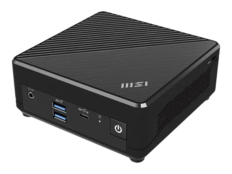 MSI Cubi N ADL 007DE - Mini-PC - N-series N100 / 800 MHz - RAM 4 GB - SSD 128 GB - UHD Graphics - 1GbE - WLAN: 802.11a/b/g/n/ac, Bluetooth 5.0 - Win 11 Pro - Monitor: keiner - Schwarz