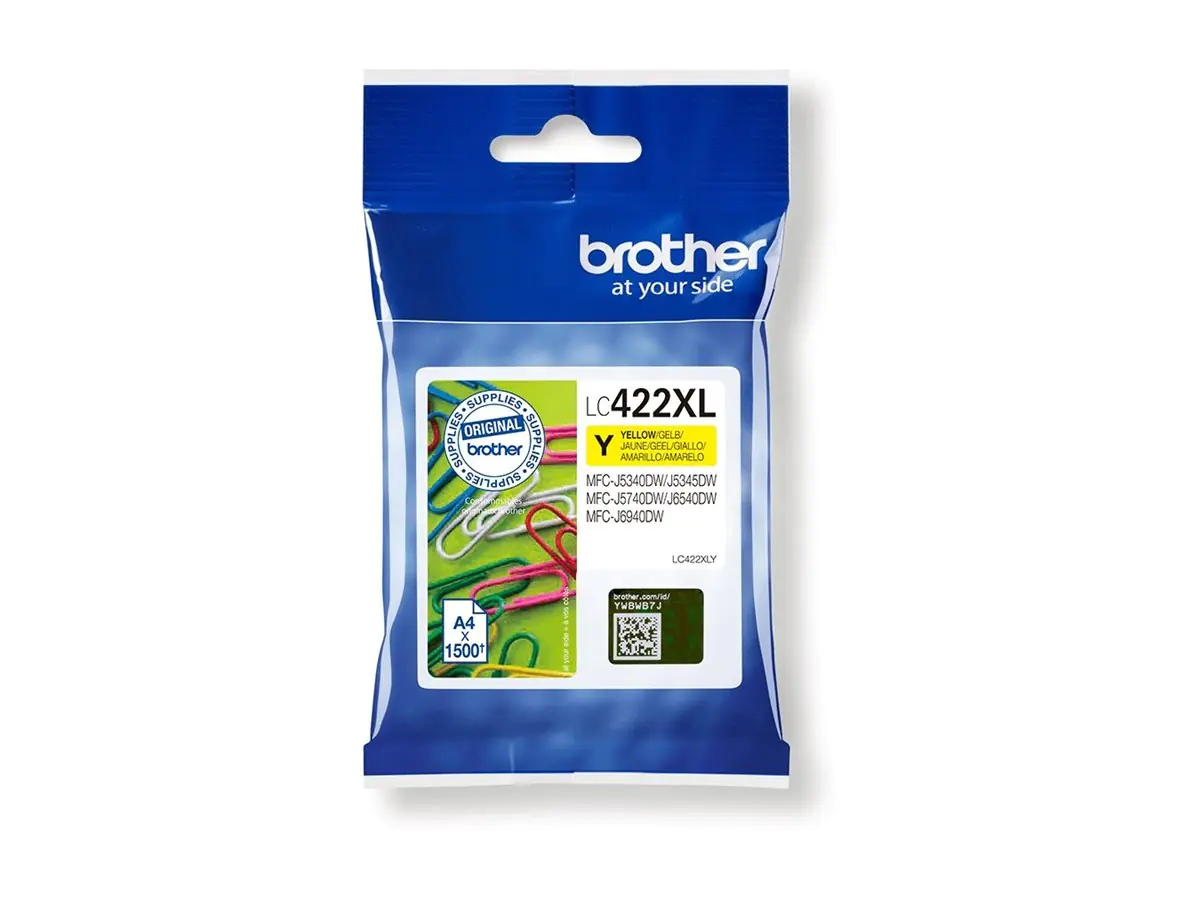 Brother LC422XLY - Hohe Ergiebigkeit - Gelb - original - Tintenpatrone - für Brother MFC-J5340DW, MFC-J5345DW, MFC-J5740DW, MFC-J6540DW, MFC-J6940DW