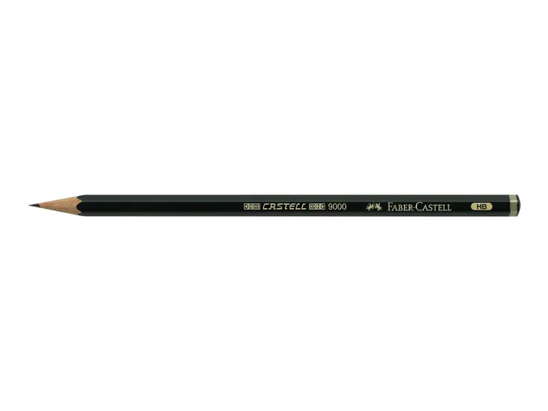 Faber-Castell Bleistift CASTELL 9000 119003 3B dunkelgrün