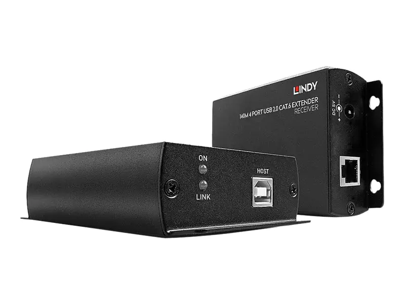 LINDY - Sender und Empfänger - USB-Erweiterung - USB 2.0 - 4 Anschlüsse - bis zu 140 m