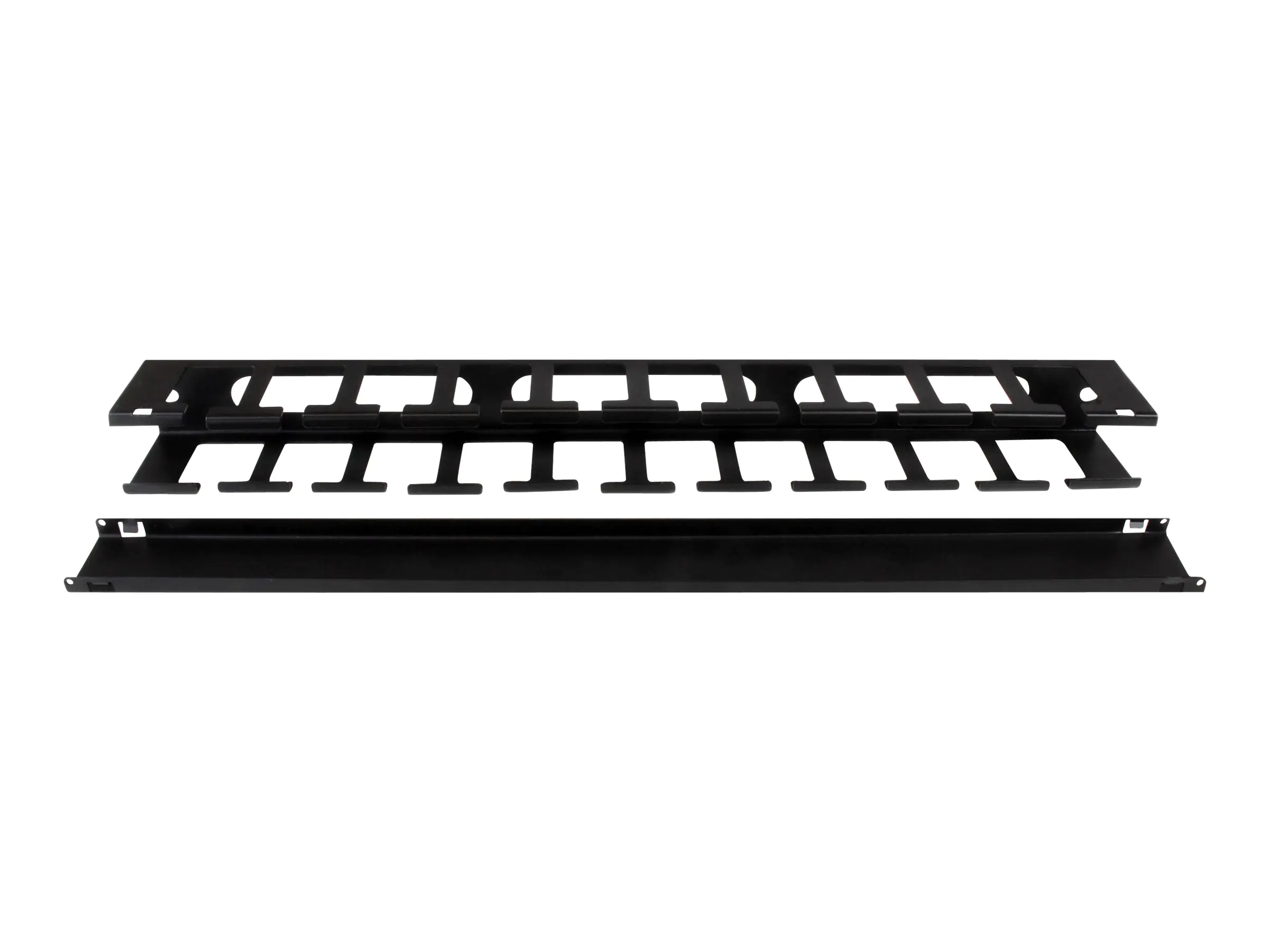 StarTech 1 HE 19 Rangierpanel / Kabelordner Kabelmanagement mit Abdeckung - Server Finger Kabelkanal - Kabelführungsplatte für Schaltschrank - 1U - 48.3 cm (19") - für P/N: RK12WALLOA, RK1536BKF, RK15WALLO, RK15WALLOA, RK1836BKF, RK4236BKB, RKQMCAB12V2
