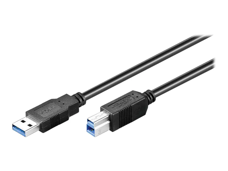 goobay - USB-Kabel - USB Type B (M) zu USB Typ A (M) - USB 3.0 - 1.8 m - Schwarz