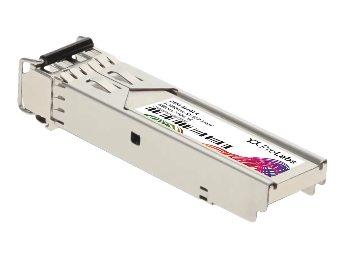 ProLabs - SFP (Mini-GBIC)-Transceiver-Modul - GigE, Fibre Channel - 1000Base-SX - LC Multi-Mode - bis zu 550 m - 850 nm - für D-Link DGS 12XX; DXS 1100, 1210, 3400; Nuclias Cloud-Managed DBS-2000-10, 2000-28, 2000-52
