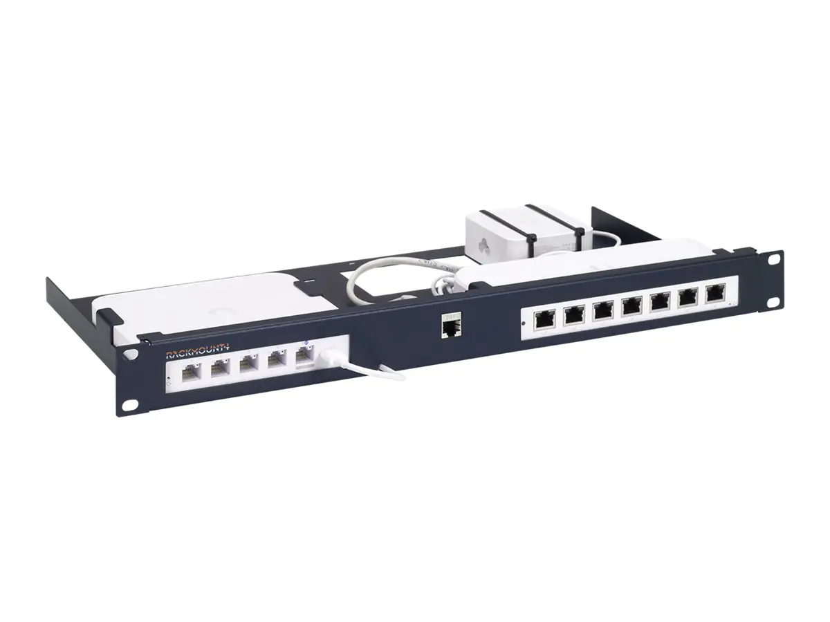 Rackmount.IT RM-UB-T7 - Montagesatz für Netzwerkgeräte - Rack montierbar - Metallic Dark B