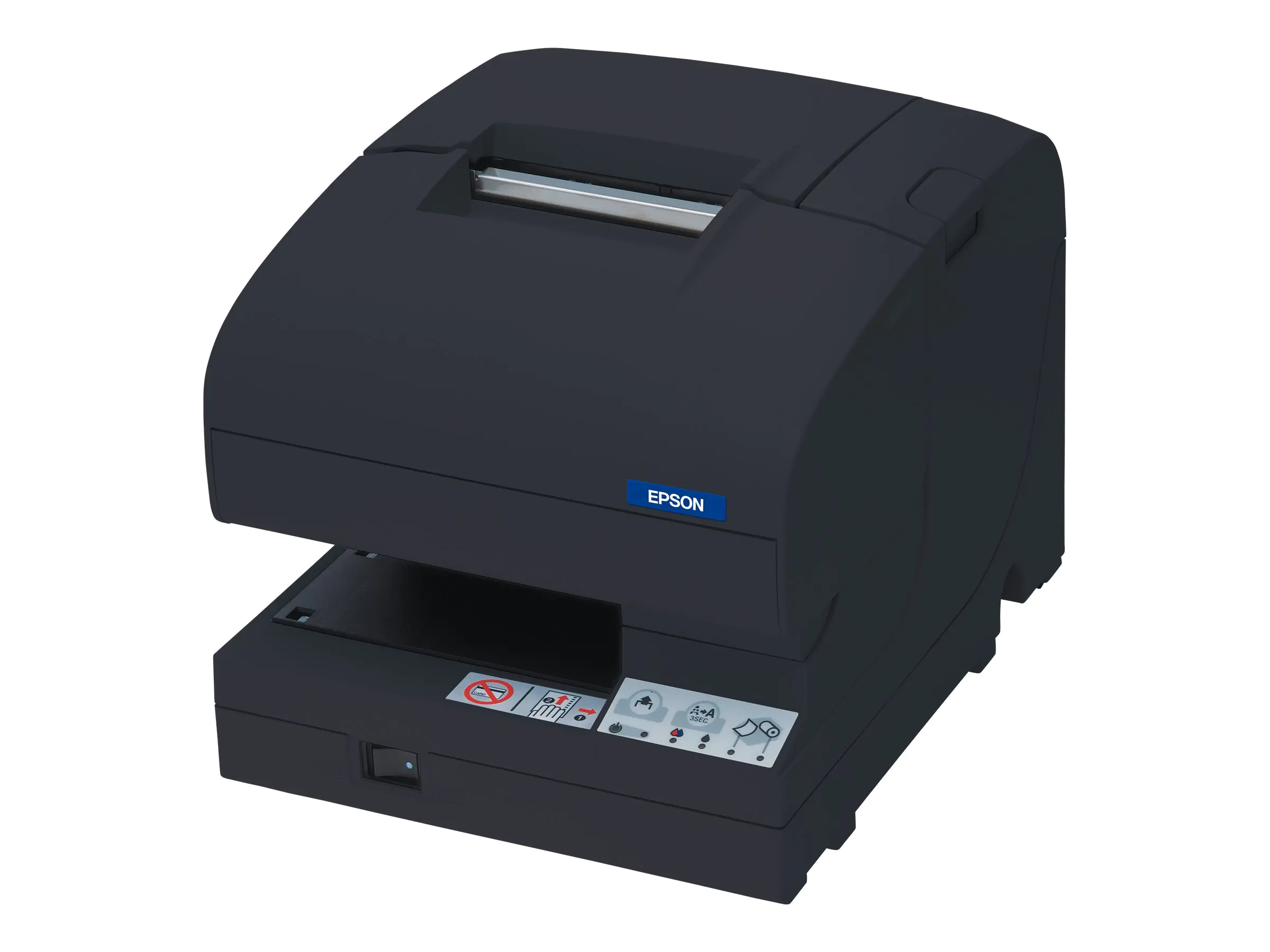 Epson TM J7700 - Belegdrucker - Tintenstrahl - Roll (8,3 cm), 230 x 297 mm - bis zu 98 mm/Sek. - USB 2.0, LAN - Cutter - Schwarz