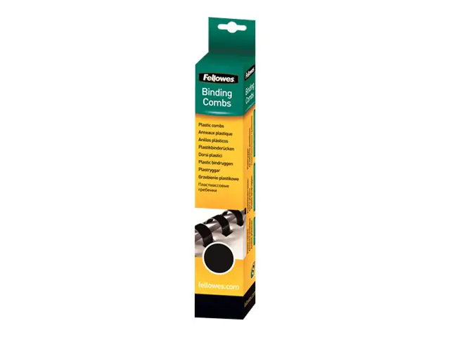 Fellowes Plastikbinderücken 5330702 DIN A4 8mm schwarz 25 St./Pack.
