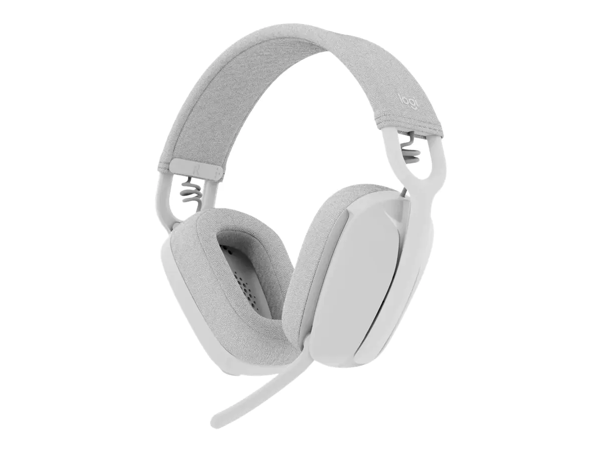 Logitech Zone Vibe Wireless - Headset - ohrumschließend - Bluetooth - kabellos - Adapter USB-C via Bluetooth - Off-White - Zertifiziert für Microsoft Teams