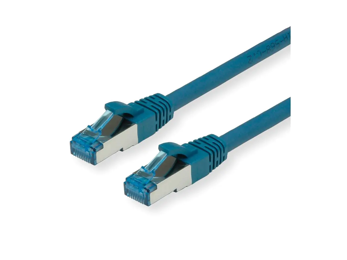 VALUE S/FTP PiMF Patchkabel Kat.6A Kl. EA blau 0.15m - FTP - PIMF