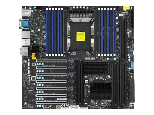 SUPERMICRO X11SPA-T - Motherboard - E-ATX - Sockel LGA3647-P0 - C621 Chipsatz - USB 3.1 Gen 1, USB-C Gen2, USB 3.1 Gen 2 - 10 Gigabit LAN, Gigabit LAN - Onboard-Grafik
