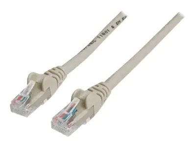 Intellinet Network Patch Cable, Cat6, 20m, Grey, CCA, U/UTP, PVC, RJ45, Gold Plated Contacts, Snagless, Booted, Lifetime Warranty, Polybag - Patch-Kabel - RJ-45 (M) zu RJ-45 (M) - 20 m - UTP - CAT 6 - geformt, ohne Haken - Grau