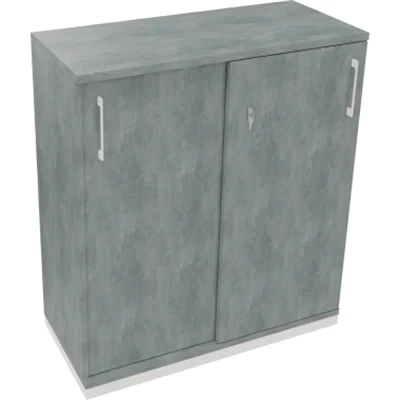 Schiebetürenschrank 3OH B1000xT442xH1133mm ws/Beton hell Schiebetürenschrank 3OH B1000xT442xH1133mm ws/Beton hell