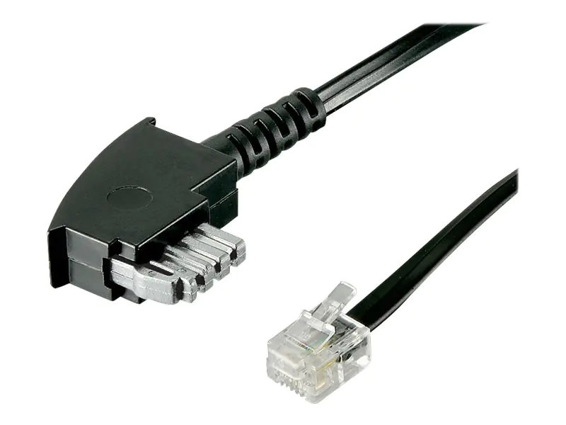 Goobay Telefonadapter - RJ-11/RJ-14 (M) zu TAE-N (M)