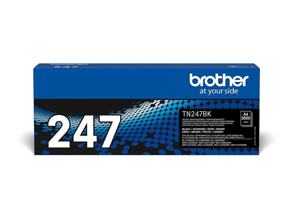 Brother TN247BK - Schwarz - original - Tonerpatrone - für Brother DCP-L3510, L3517, L3550, HL-L3270, L3290, MFC-L3710, L3730, L3750, L3770