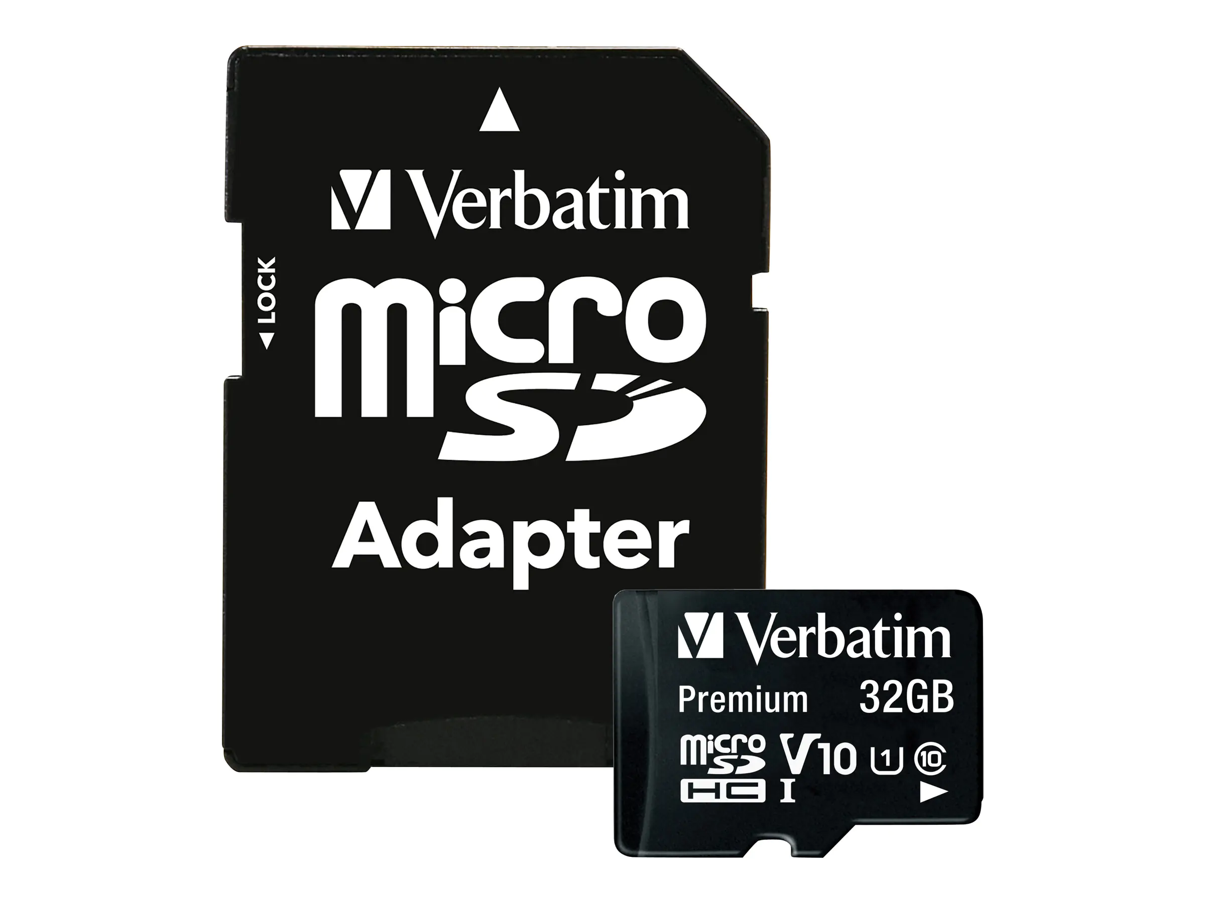 Verbatim - Flash-Speicherkarte (microSDHC/SD-Adapter inbegriffen) - 32 GB - Class 10 - microSDHC