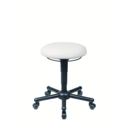 meychair Sitzhocker Assistant Pro A19 XXL Rundsitz weiß Farbe des Fußkreuzes: schwarz meychair Sitzhocker Assistant Pro A19 XXL Rundsitz weiß Farbe des Fußkreuzes: schwarz