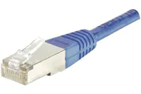 exertis Connect - Patch-Kabel - RJ-45 (M) zu RJ-45 (M) - 10 m - Foiled Unshielded Twisted Pair (F/UTP) - CAT 6 - geformt, verseilt - Blau
