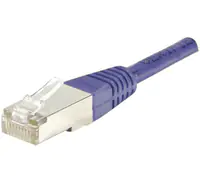 exertis Connect - Patch-Kabel - RJ-45 (M) zu RJ-45 (M) - 2 m - Foiled Unshielded Twisted Pair (F/UTP) - CAT 6 - geformt - lila