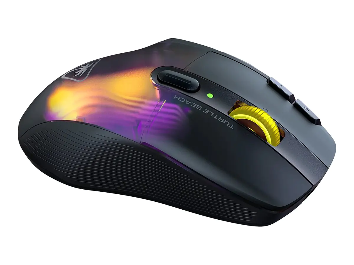 Turtle Beach Kone XP Air - Maus - ergonomisch - optisch - 10 Tasten - kabellos, kabelgebunden - Bluetooth, 2.4 GHz, USB-C - kabelloser Empfänger (USB) TBM-1101-05