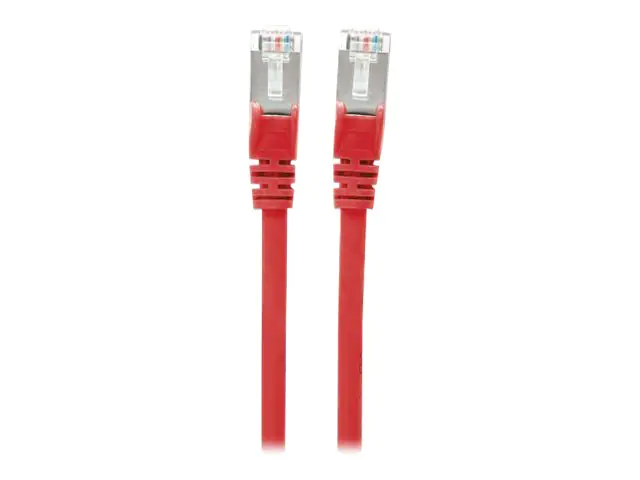 Intellinet Network Patch Cable, Cat7 Cable/Cat6A Plugs, 5m, Red, Copper, S/FTP, LSOH / LSZH, PVC, RJ45, Gold Plated Contacts, Snagless, Booted, Polybag - Netzwerkkabel - RJ-45 (M) bis RJ-45 (M) - 5 m - SFTP - CAT 7 (Kabel) / CAT 6a (Anschlüsse) - halogenf