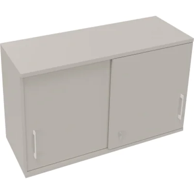 Aufsatz Schiebetürenschrank 2OH B1200xT442xH736mm Lichtgrau Aufsatz Schiebetürenschrank 2OH B1200xT442xH736mm Lichtgrau